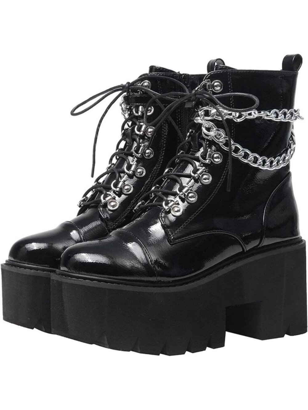Stylish Women's Platform Ankle Boots | Rave Goth Combat Booties for Trendy Looks